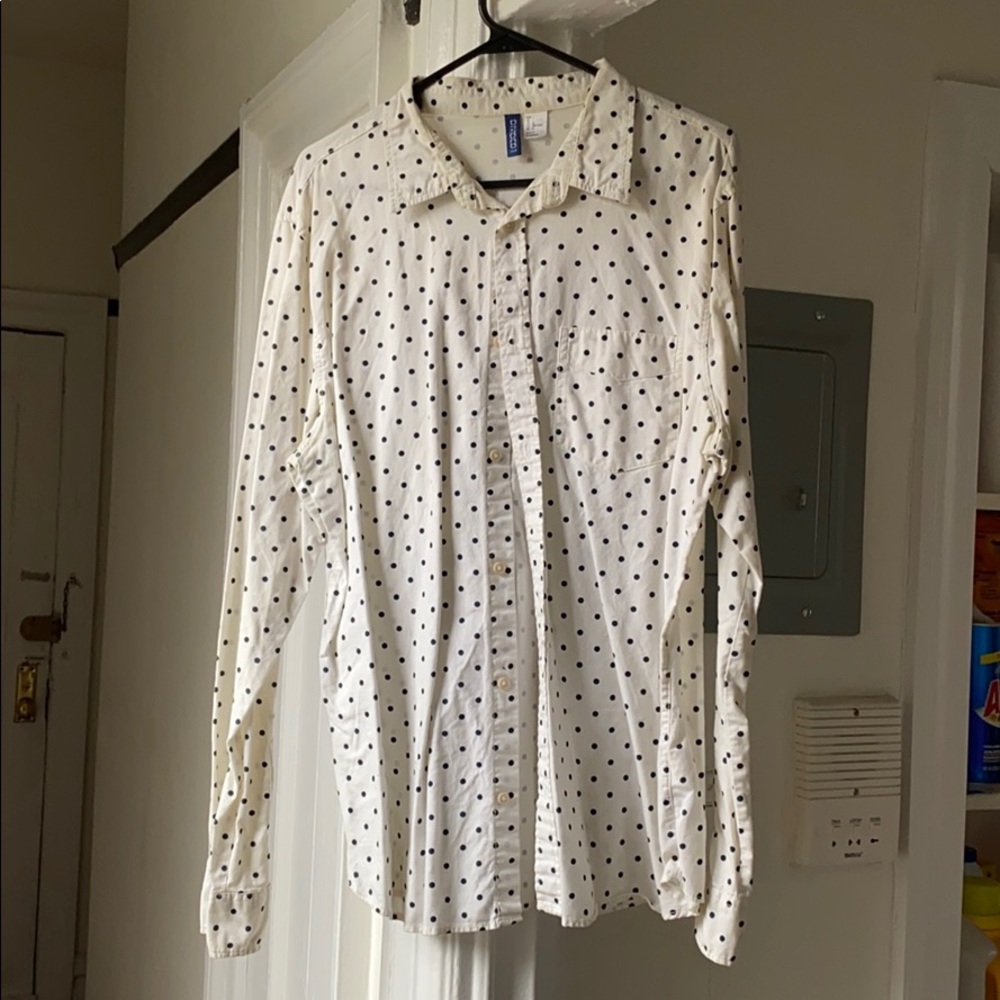 Polka Dot Button Down